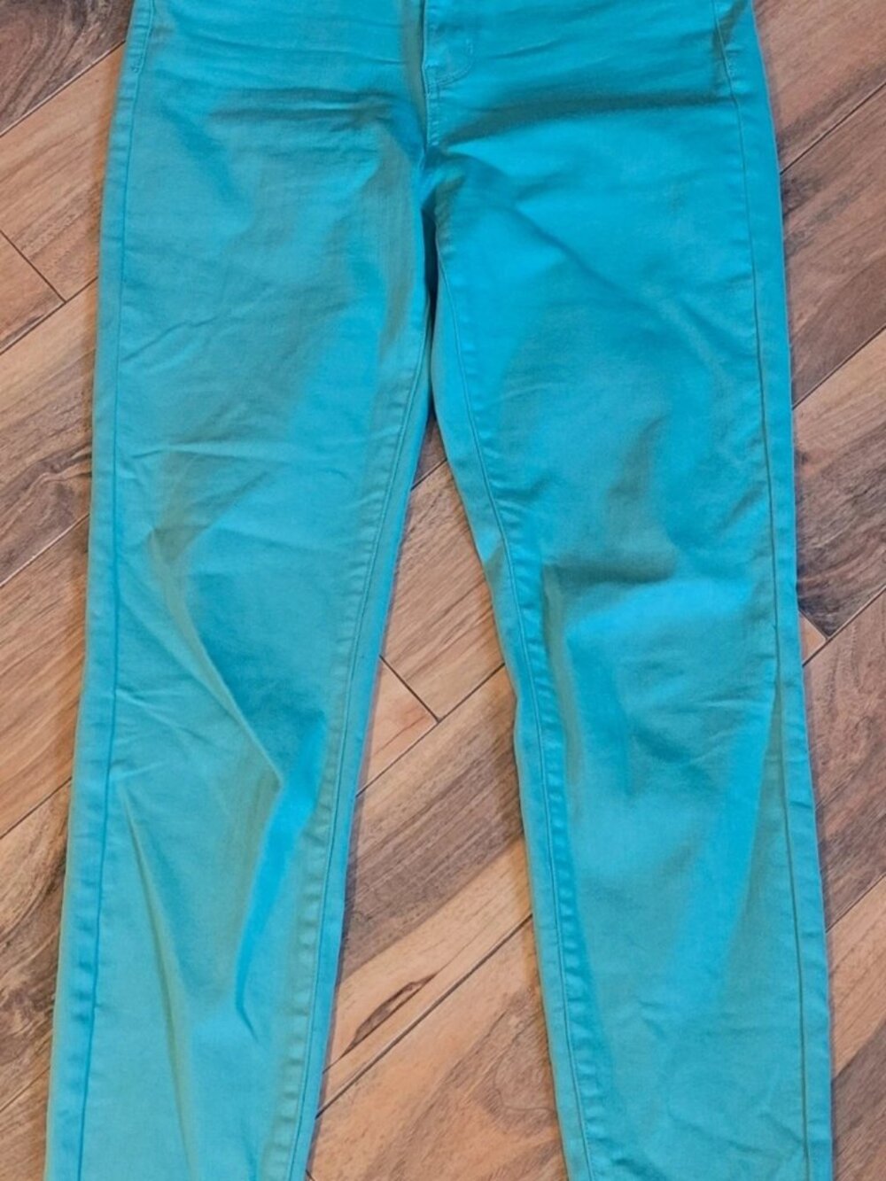 JUDY BLUE Green Garment Dyed Jeans, Straight/Non-Distressed, EUC, 1/25 (Run Big)